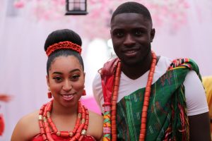 Sharon Oyakhilome and Phillip Frimpong at the wedding
